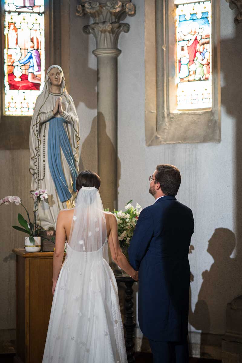 mariage à l'église à Arcachon près de Bordeaux