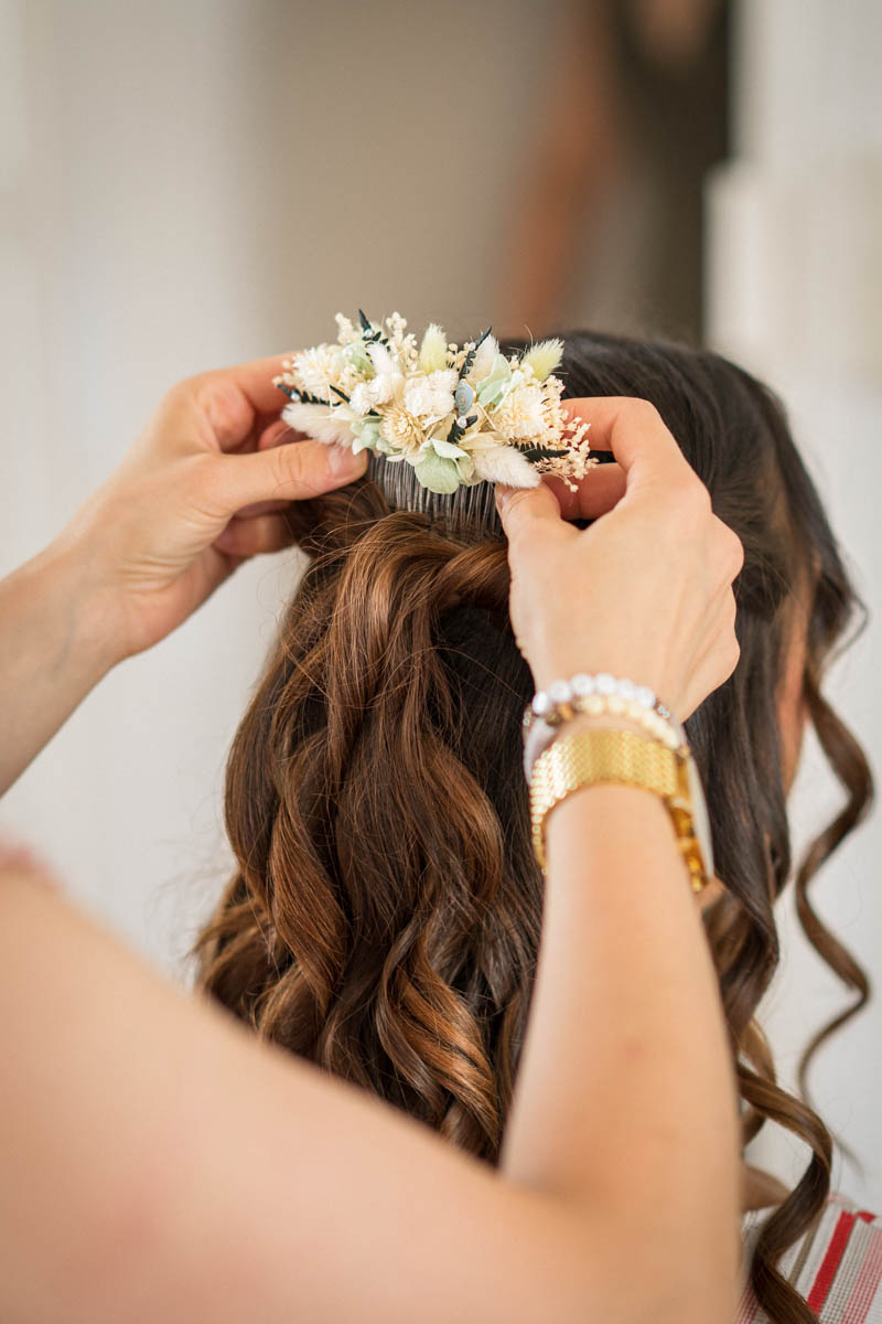 préparatifs des mariés avant leur mariage